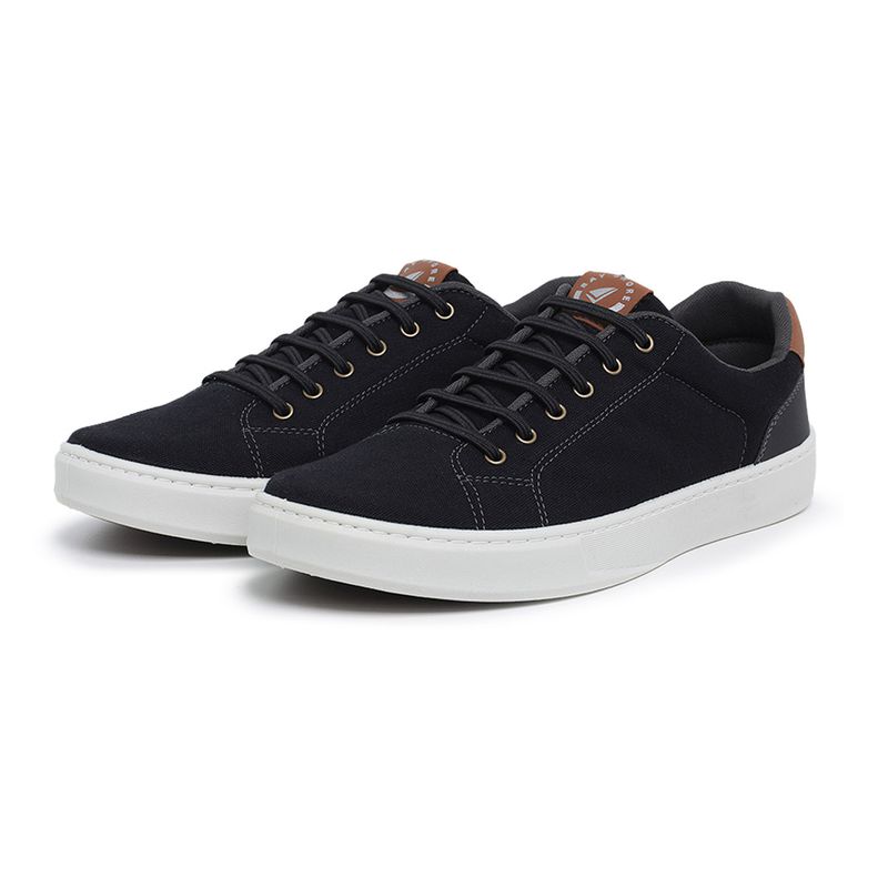 Sapatênis Casual BS Lona Preto Palmilha de Gel Cop... - Sapato de Fábrica