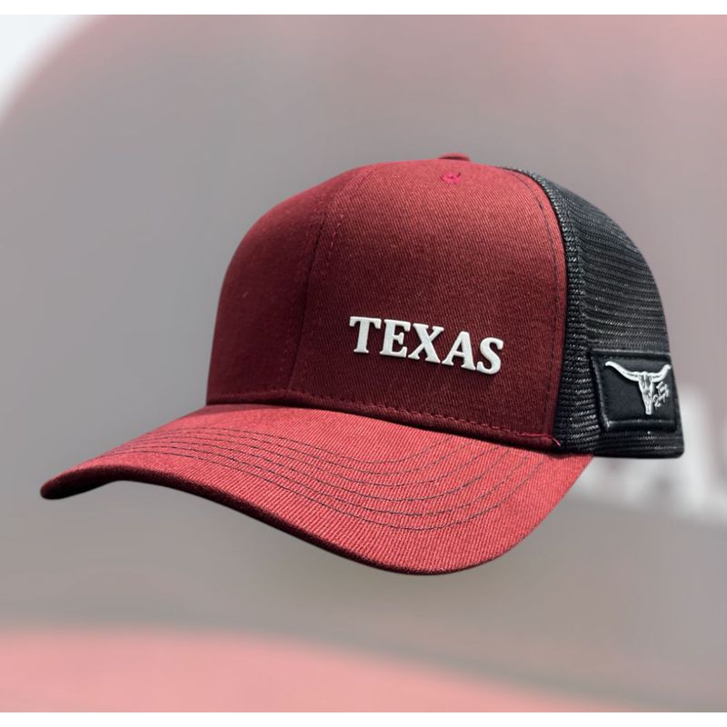 Boné Tr Dallas Bordô 6 Gomo... - TEXAS RANGERS