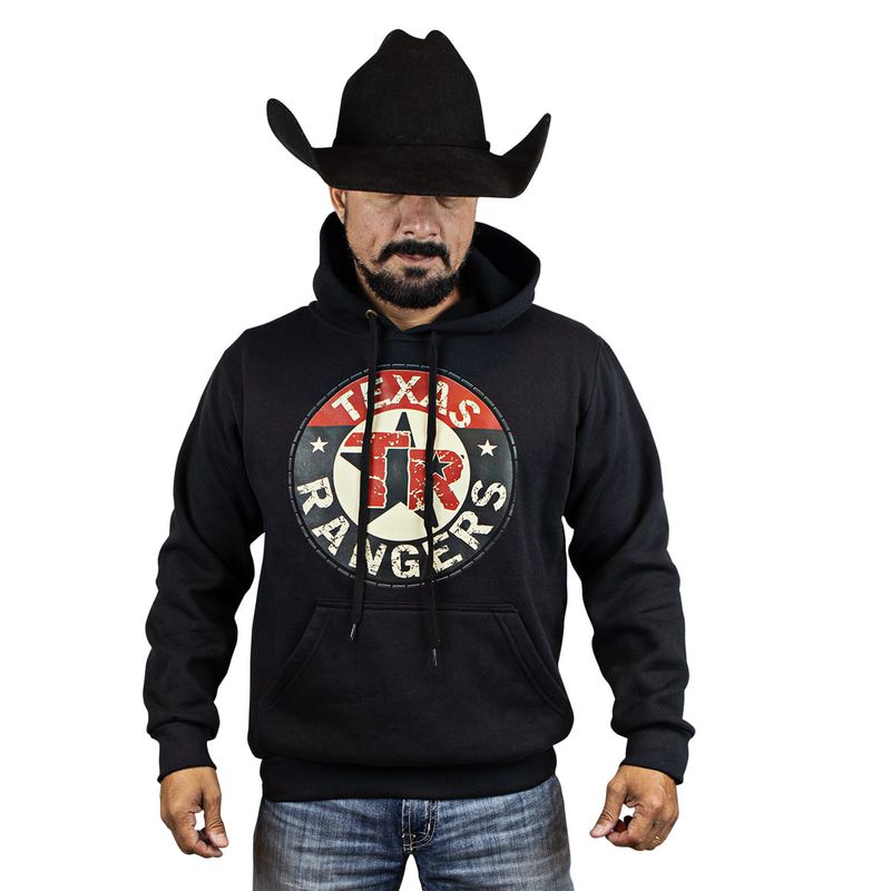 Moletom Black Logo Redonda ... - TEXAS RANGERS
