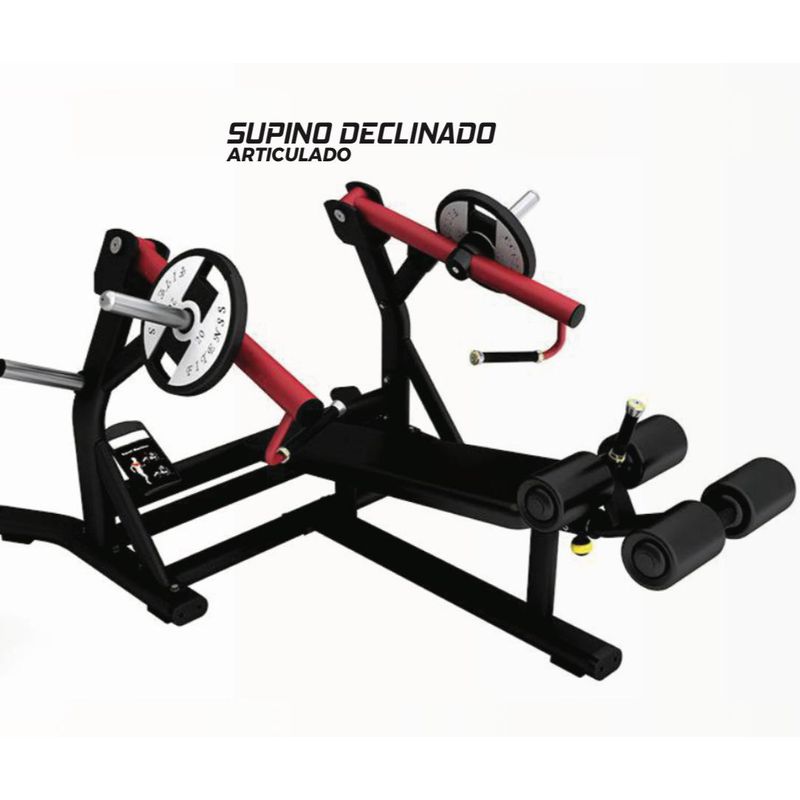 Supino Declinado Articulado Supreme - WTM Fitness