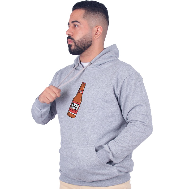 drinking moletom com capuz with beer pocket