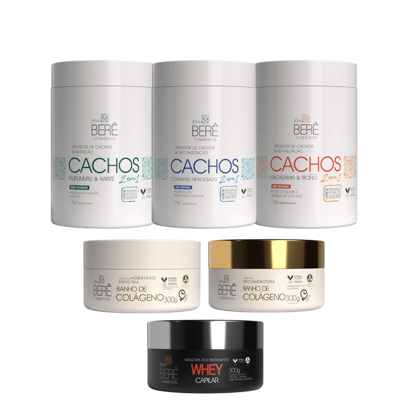 Kit Cronograma para Cacheadas e Crespas - BELABERE