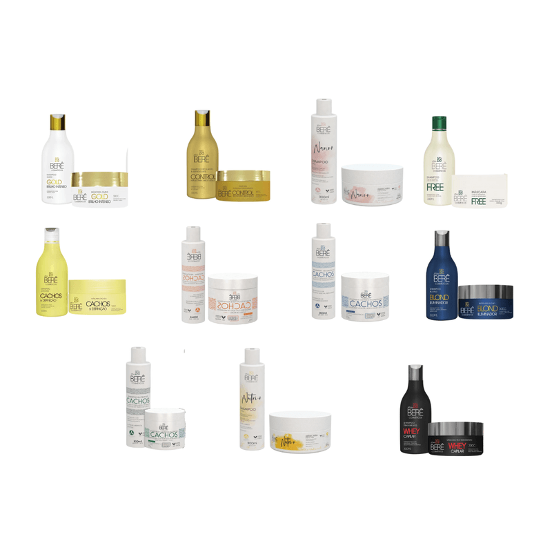 10 Kits Home Care Shampoo e Máscara - BELABERE