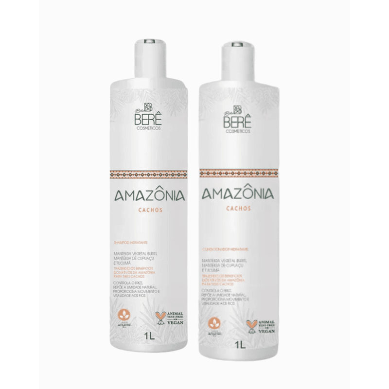 Kit Shampoo e Condicionar Amazônia Cachos 1L - BELABERE
