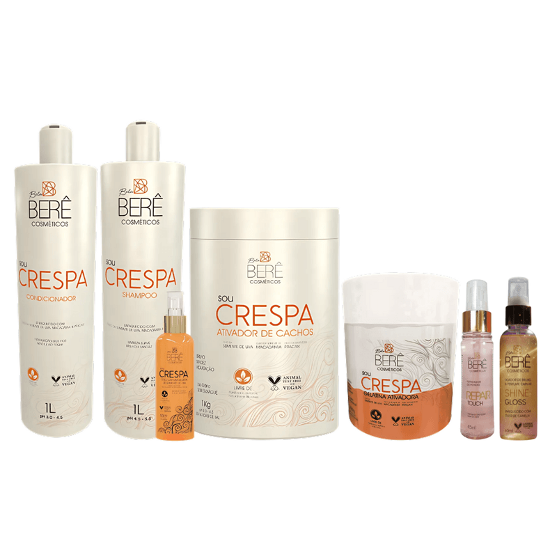 Kit Sou Crespa GRÁTIS REPAIR TOUCH E SHINE GLOSS - BELABERE
