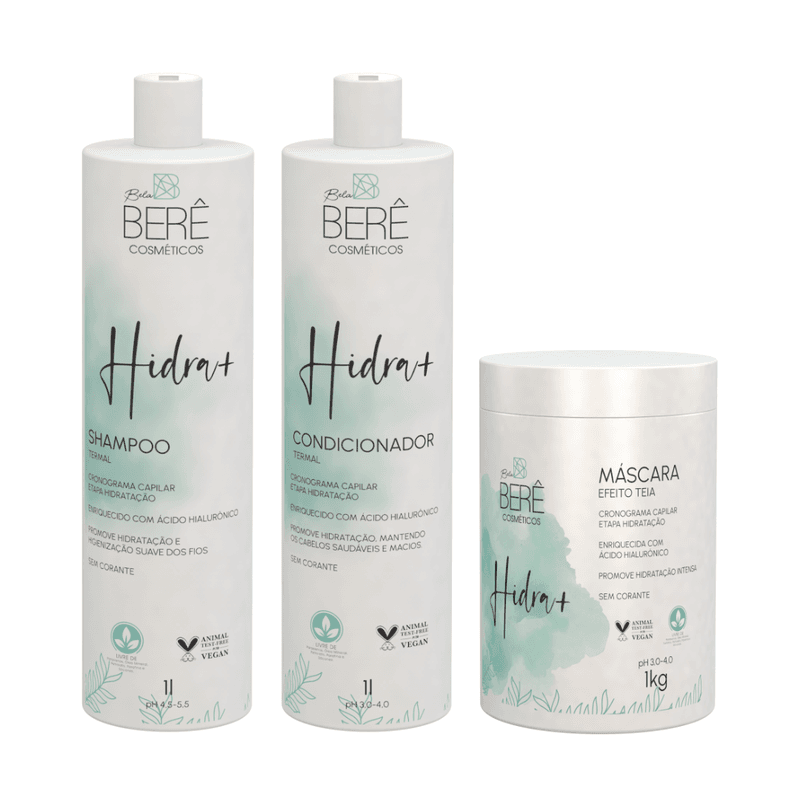 KIT Termal Hidra+ Cronograma Etapa Hidratação Litr... - BELABERE