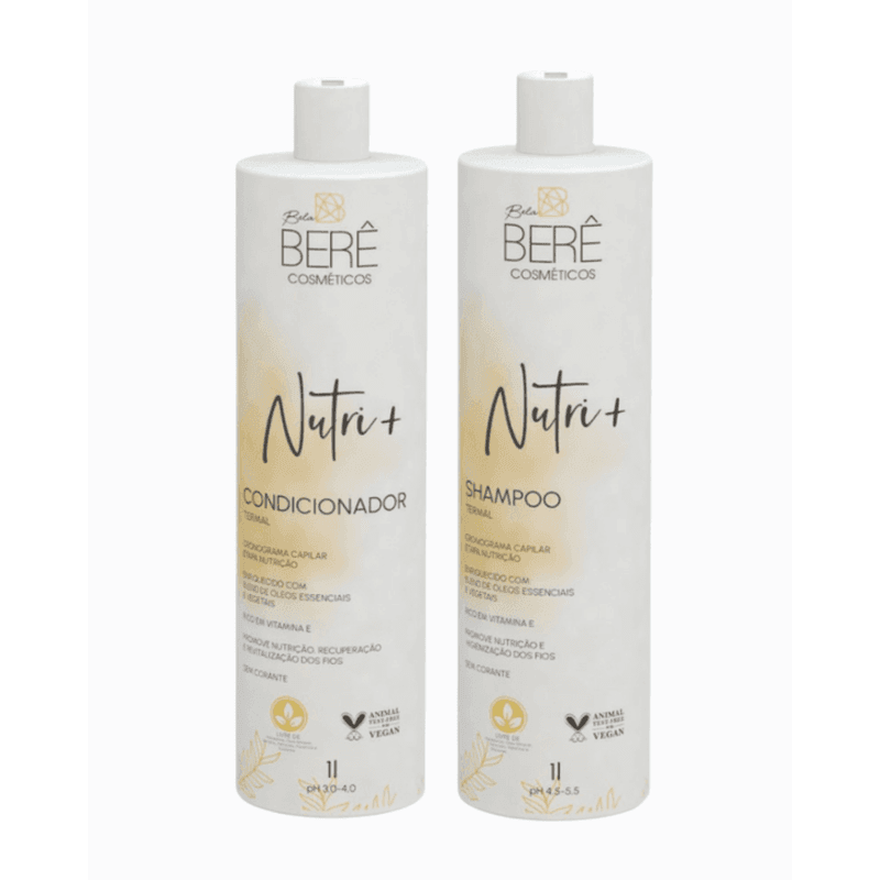 Kit Shampoo e Condicionar Nutri+ 1L - BELABERE