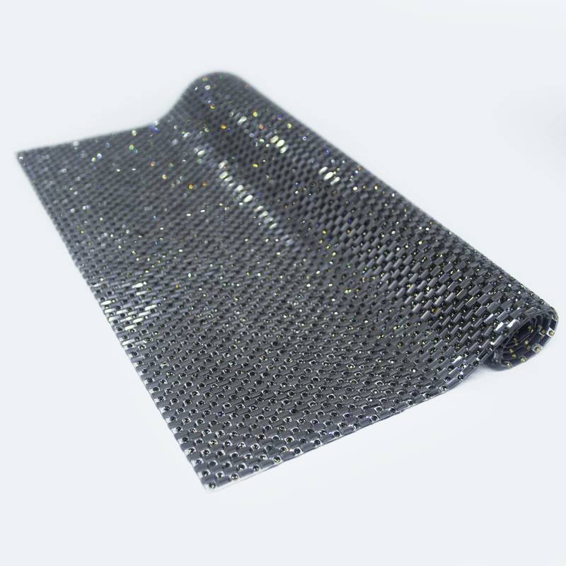 Mini Manta de Strass Nero 24x40cm - Black Diamond
