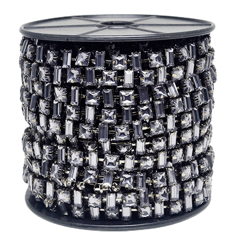 Corrente Monet - Pedra Black Diamond, Banho Grafite.