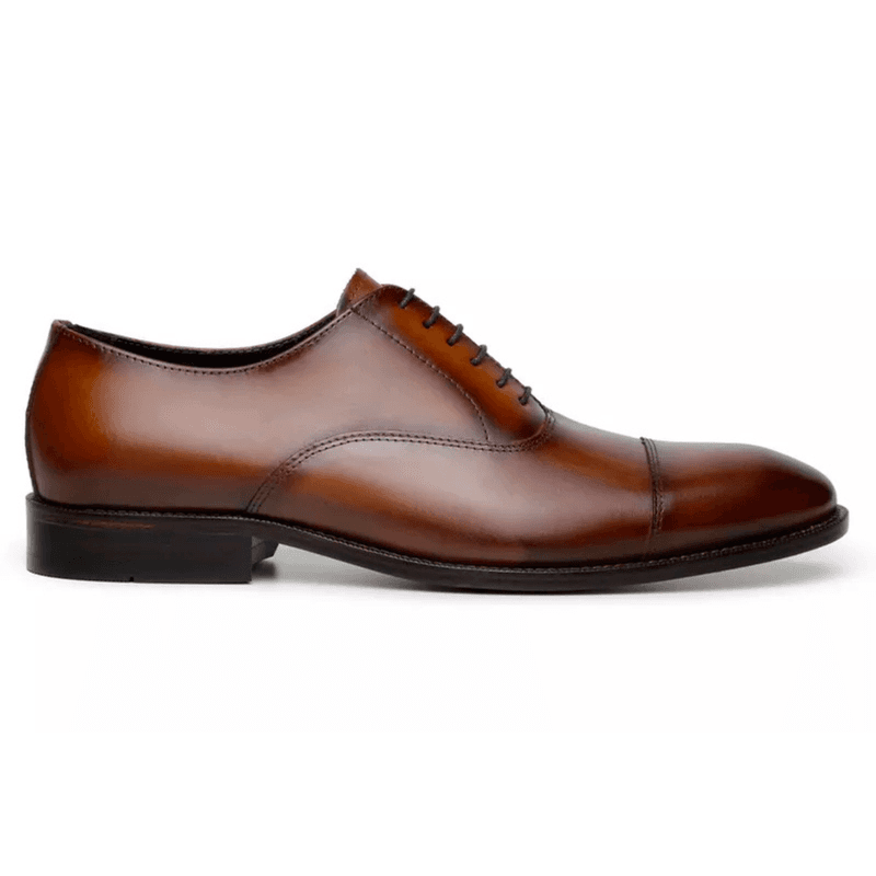 Sapato Social Masculino Oxford CNS Austin 17358 Camel