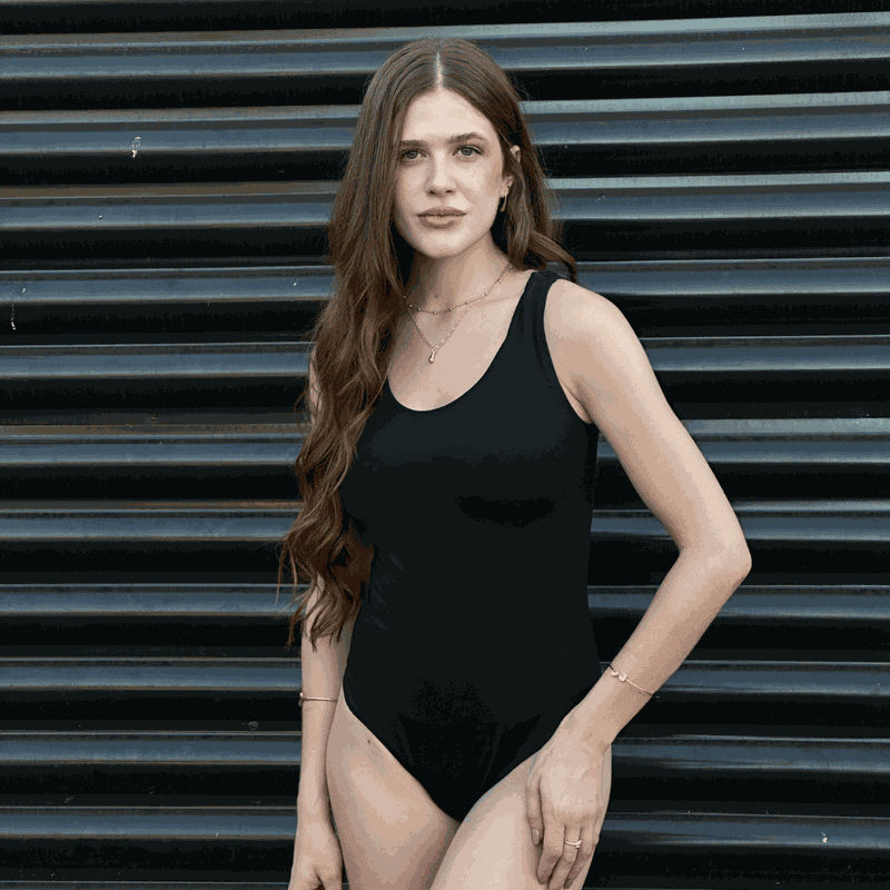 Maiô Basico Preto - 2003864915969 - Ella Moda Praia