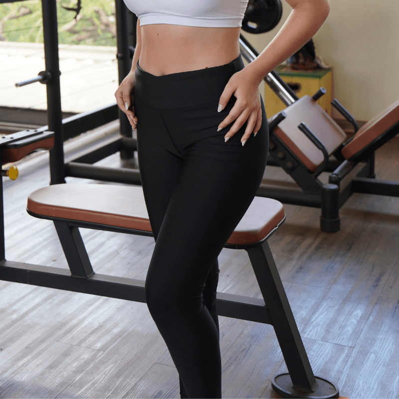 Calça suplex Preta - 000323 - Ella Moda Praia