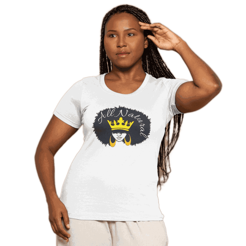 Camiseta Menina Rainha Negra Minha Coroa - Estilo Afro