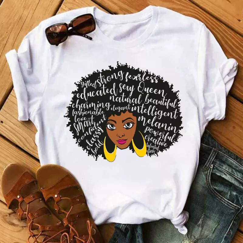 Camiseta Menina Rainha Negra Meu Balck - Estilo Afro