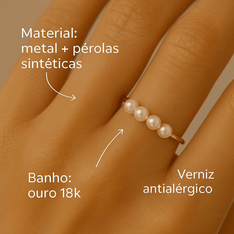Anel Pipa- banho ouro 18k
