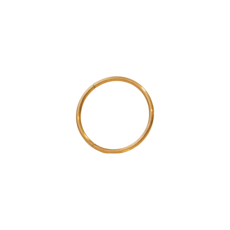 Piercing Argola Lisa Conch Ouro 10mm - Aço Cirúrgico