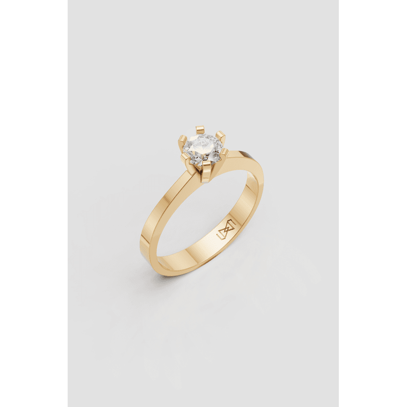 Solitário Amoris 1 em Ouro 18k