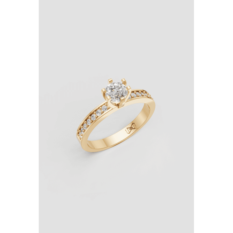 Solitário Amoris 4 em Ouro 18k 