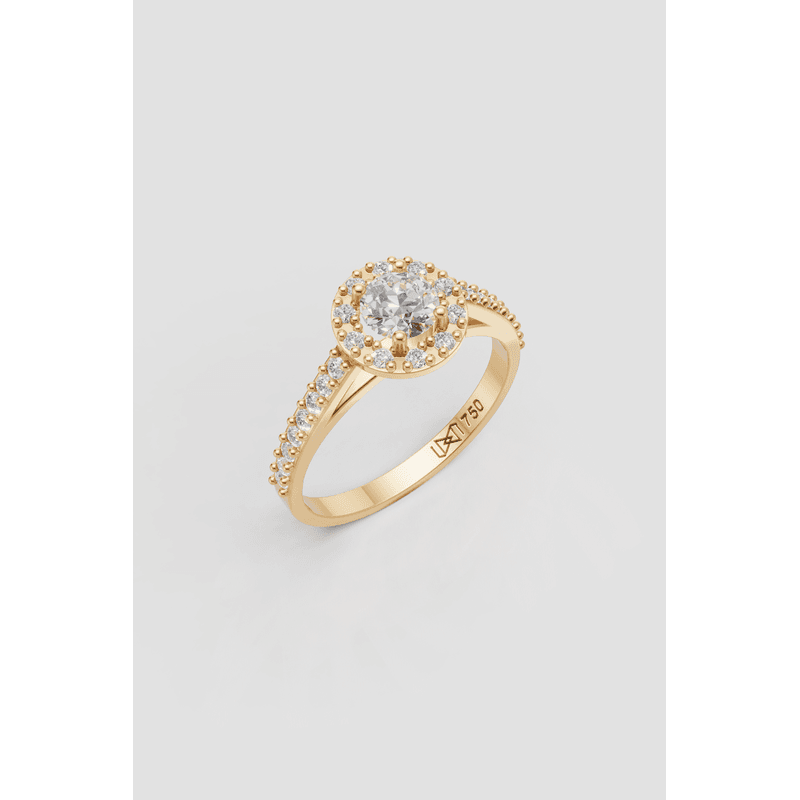 Solitário Amoris 5 em Ouro 18k 