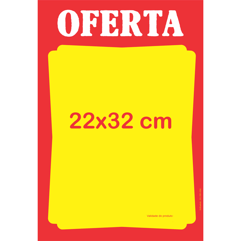Cartaz de oferta 22x32cm