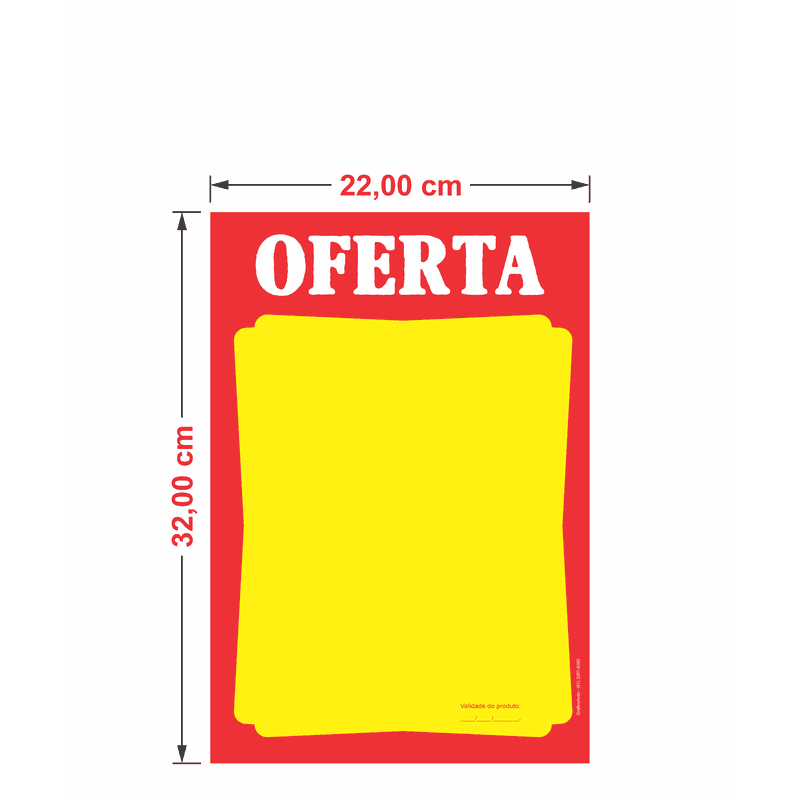 Cartaz de oferta 22x32cm