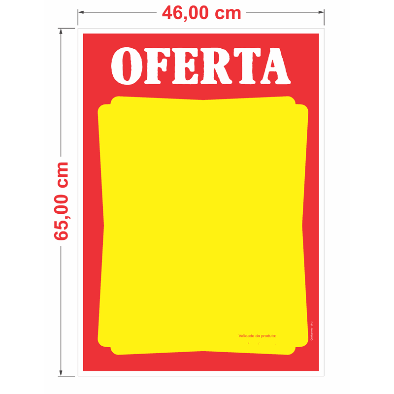 Cartaz oferta - 46x65 cm