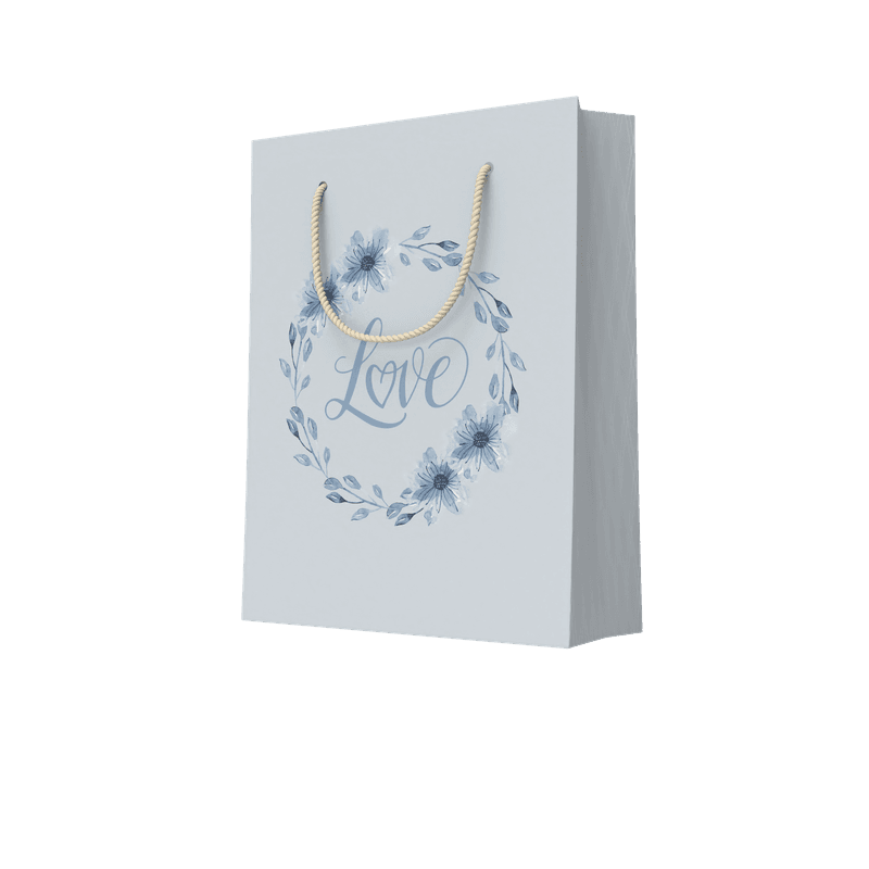 SACOLA LOVE AZUL