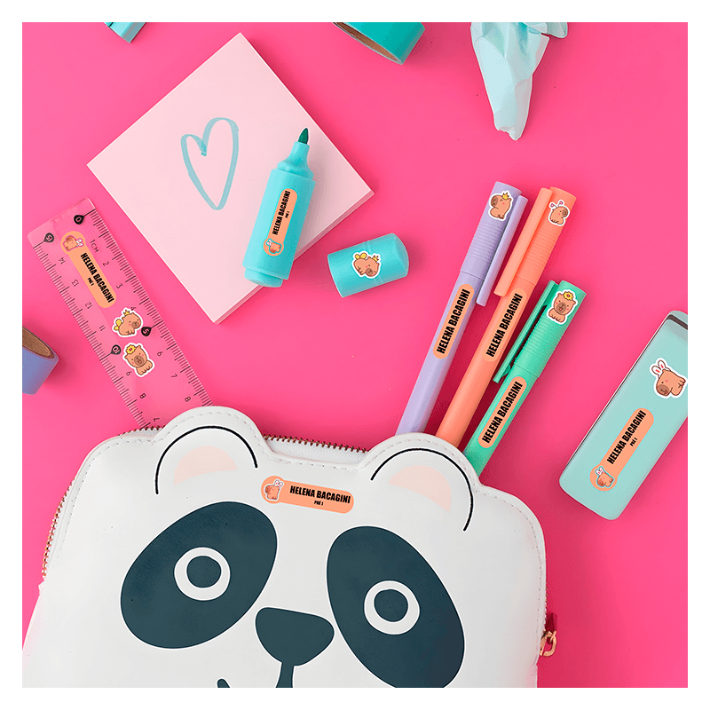 kit 1 etiqueta Personagens