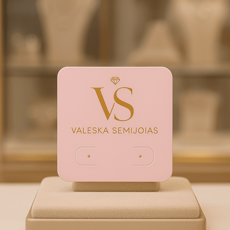 TAG PARA BIJUTERIAS BRINCOS 1 PAR DE FUROS PERSONALIZADOS 