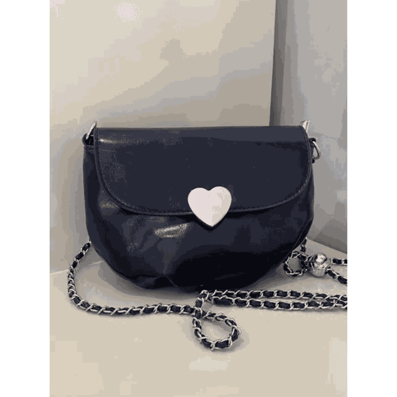 BOLSA CORAÇÃO PRETA