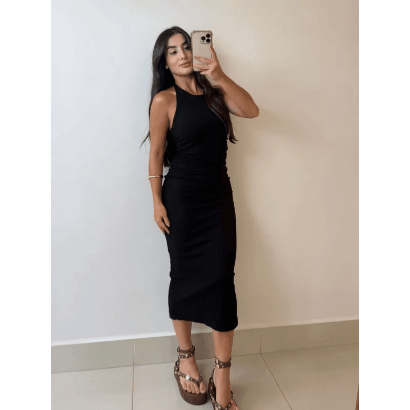 VESTIDO ATENA PRETO