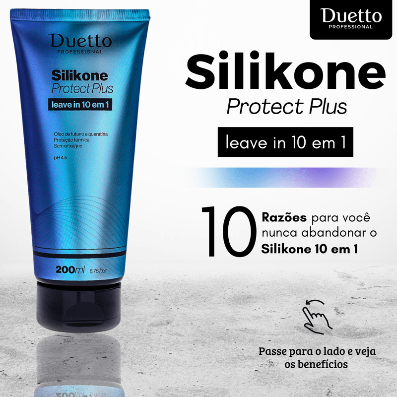 Leave-in Silikone 10 em 1 Plus Duetto 200ml 