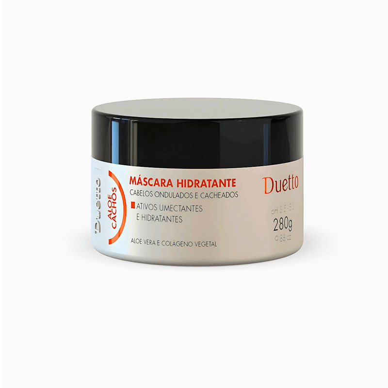 Máscara Hidratante Aloe Cachos Duetto 280g