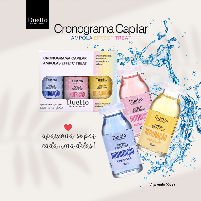 Cronograma Capilar Ampolas Effect Treat Duetto 3un