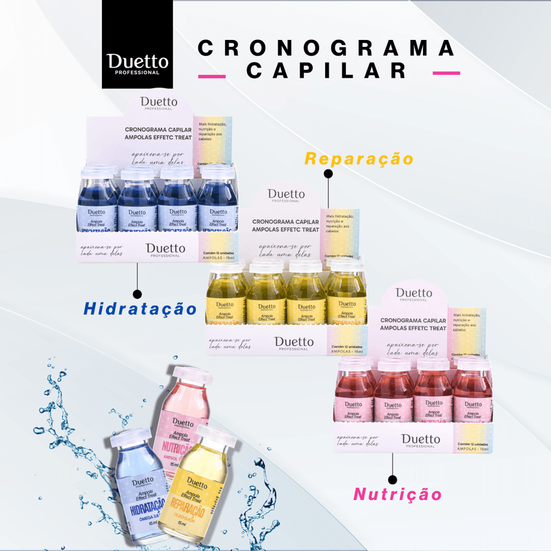 Cronograma Capilar Ampolas Effect Treat Duetto 3un