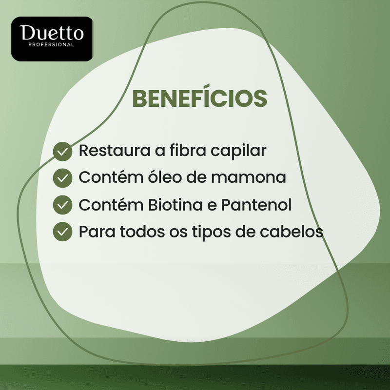 Kit Não Fico Sem Fortalecimento e Crescimento Duetto Professional 300ml 