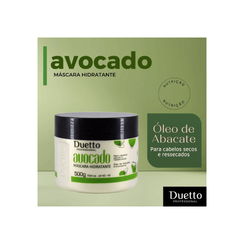 Máscara Avocado Duetto Professional 500g