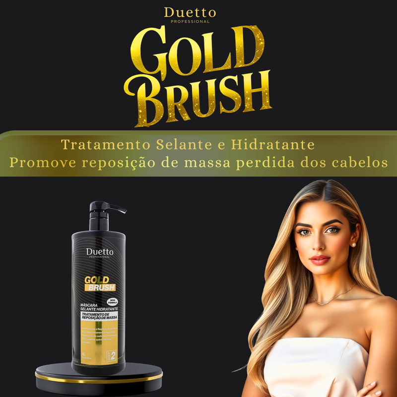 Máscara Selante Gold Brush Duetto Professional 1L