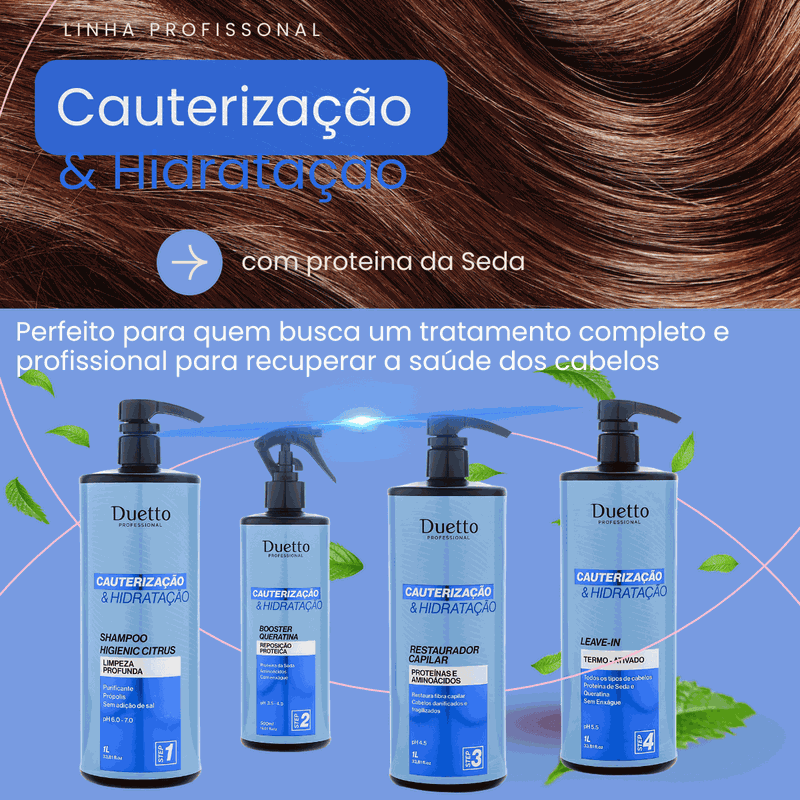 Kit Cauterização E Hidratação Duetto Professional 