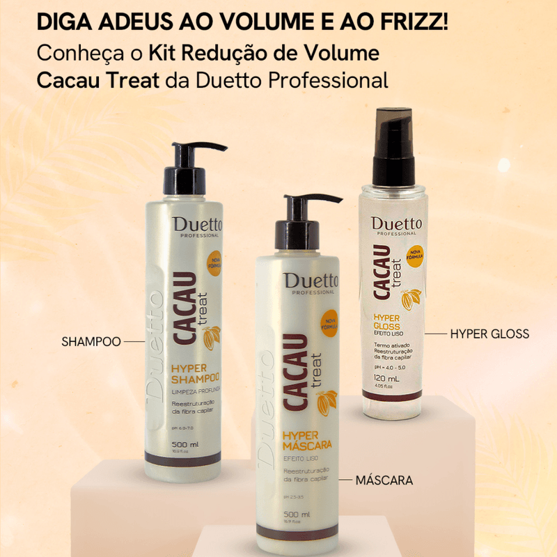 Kit Redução de volume Cacau Treat Duetto Professional