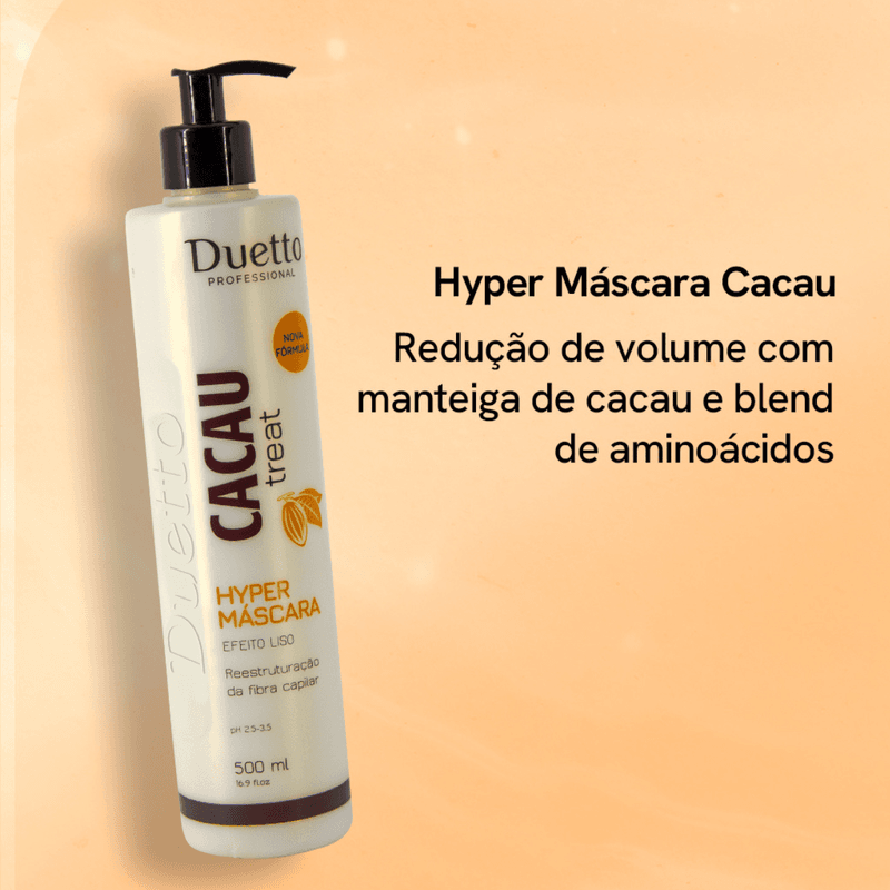 Progressiva Hyper Máscara Cacau Treat Duetto Professional 500ml