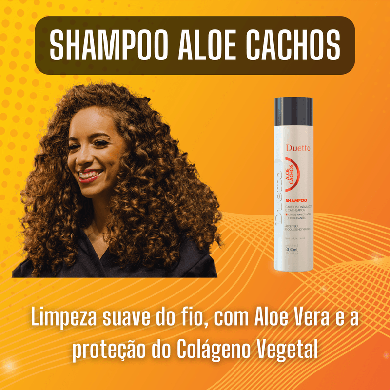 Shampoo Aloe Cachos Duetto 300 ml