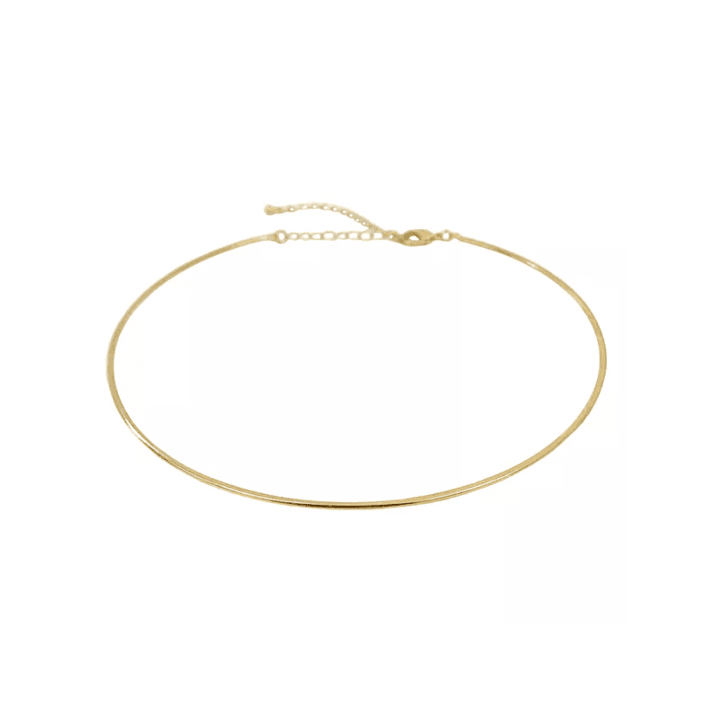 Choker Aro Liso Banhado a Ouro 18k - 1970001 - LOJAELLE