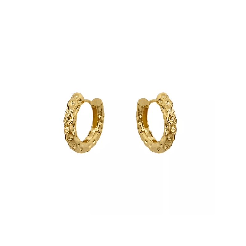 Brinco Argolinha Organic II 1,6cm Banhado a Ouro 1... - LOJAELLE