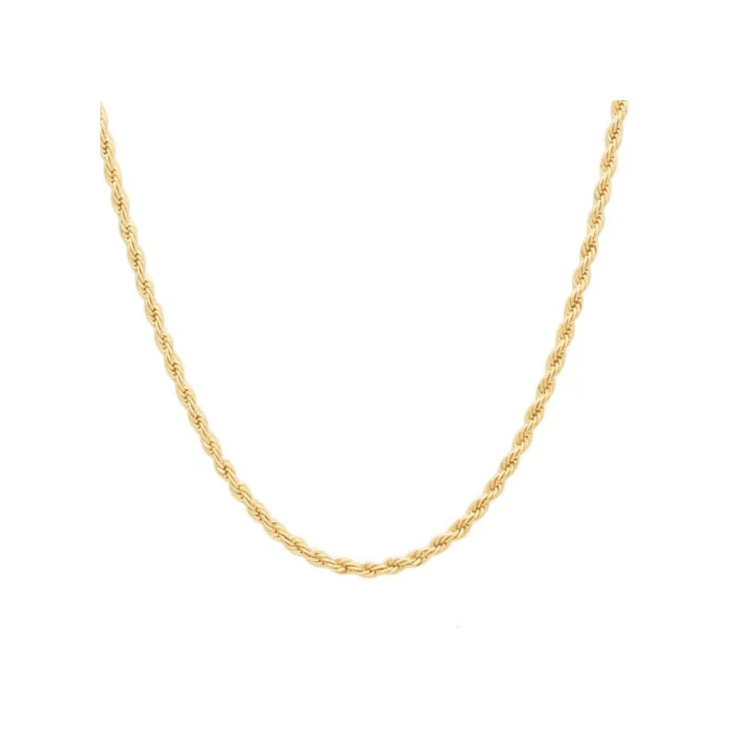 Corrente Cordão Baiano 2mm 45cm Banhado a Ouro 18k... - LOJAELLE