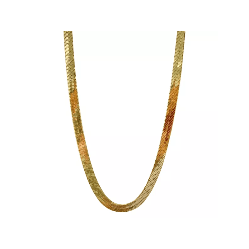 Choker Lacraia 6mm Banhado a Ouro 18k - 2140001 - LOJAELLE