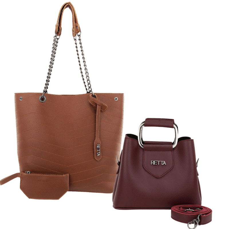 Kit Valentina Grande Caramelo + Chloe pequena Vinh... - RETTA