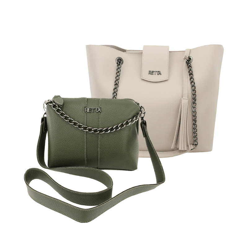 Kit Saco Marfim + Kiara Verde - RETTA