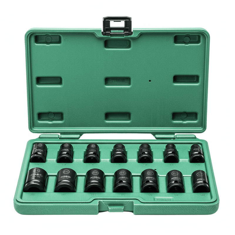 Jogo de Soquetes de Impacto Thinwall Com 14 Peças (ST34397T) - Sata
