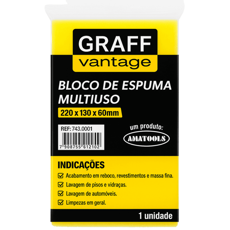 Kit Bloco de Espuma Multiuso Com 12 Unidades (743,0001) - Graff Vantage